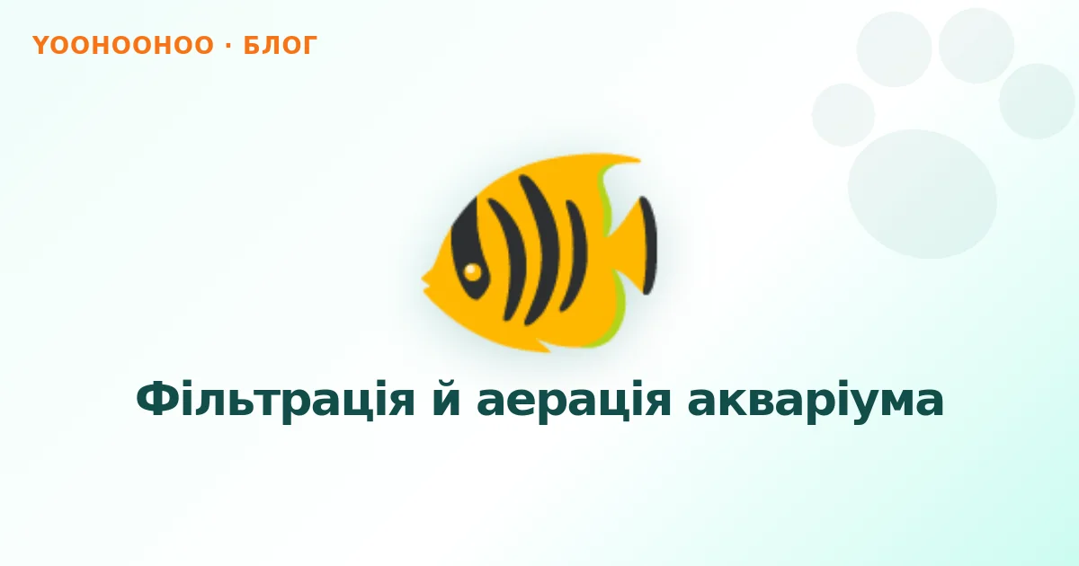 Фільтрація й аерація акваріума