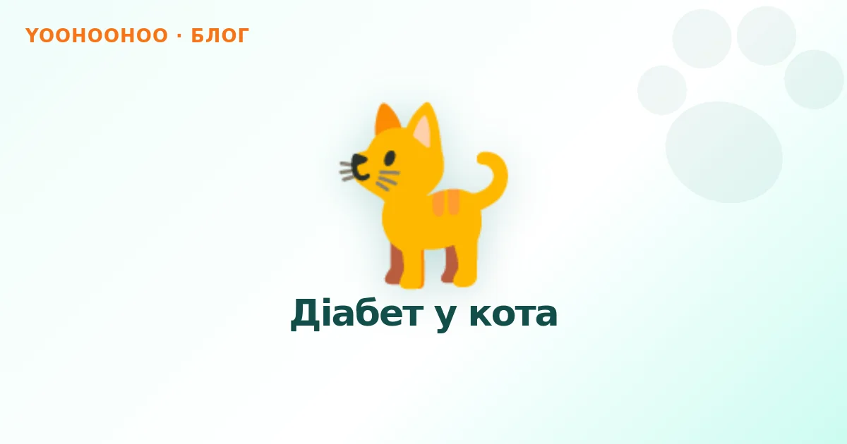Діабет у кота