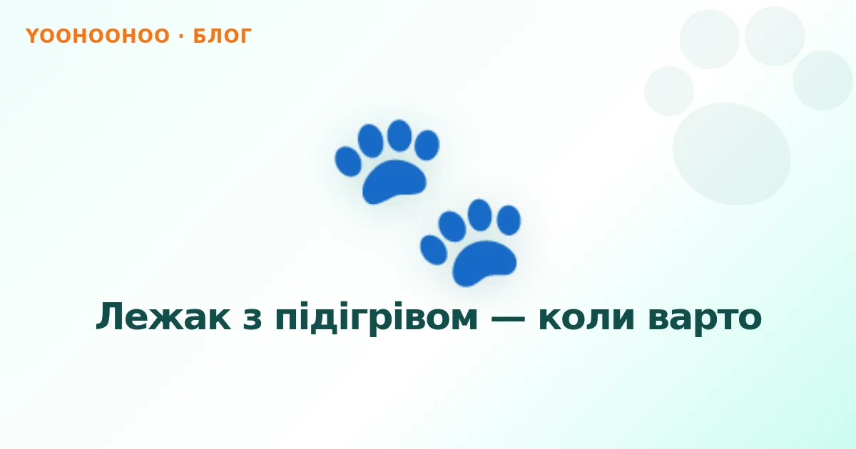 Лежак з підігрівом — коли варто