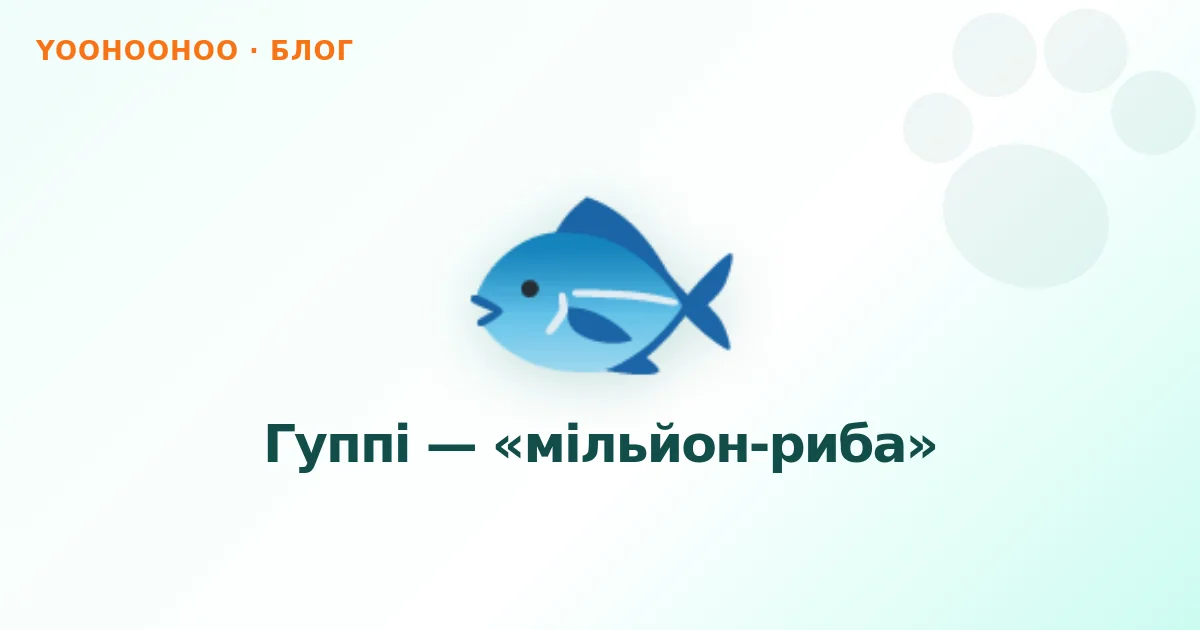 Гуппі — «мільйон-риба»
