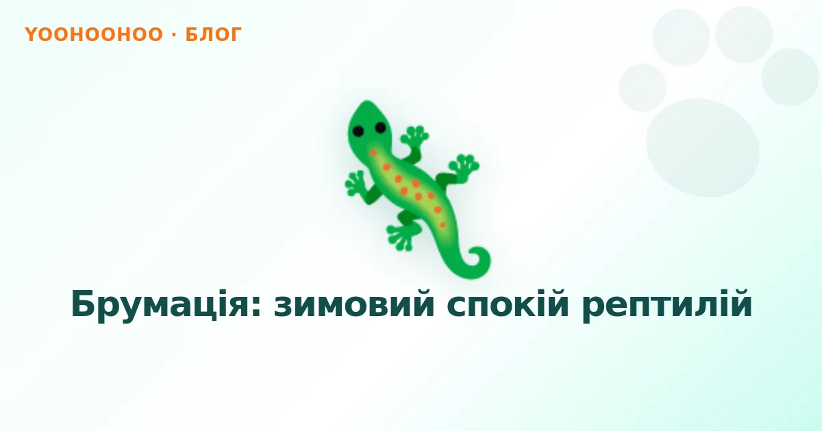 Брумація: зимовий спокій рептилій