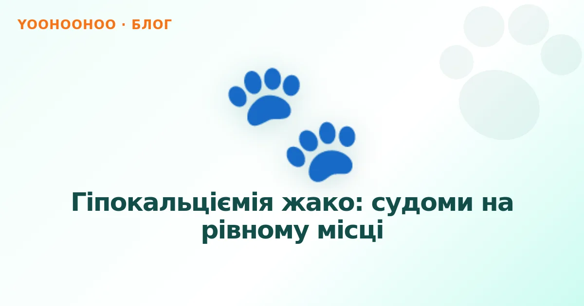 Гіпокальціємія жако: судоми на рівному місці