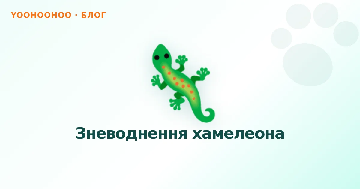 Зневоднення хамелеона
